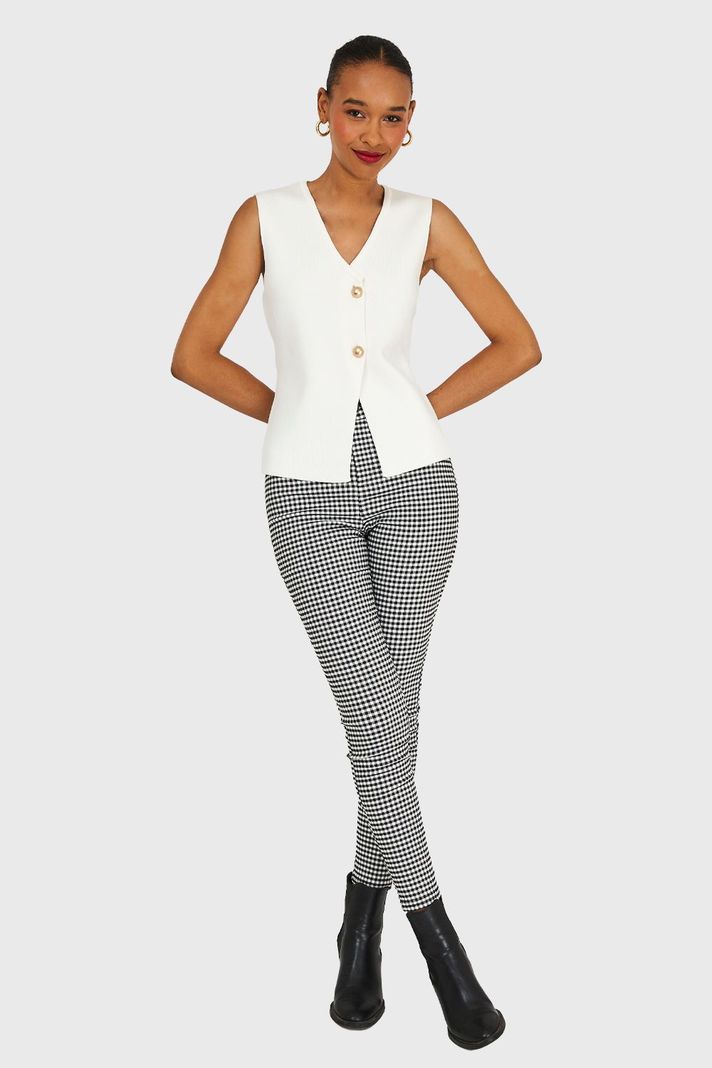 Gilet Tejido Hilo Blanco Nicopoly-1