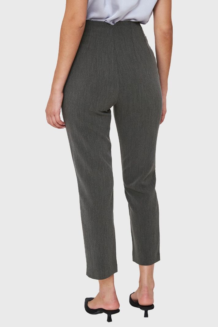 Pantalón Pinzas Recto Gris Nicopoly-3