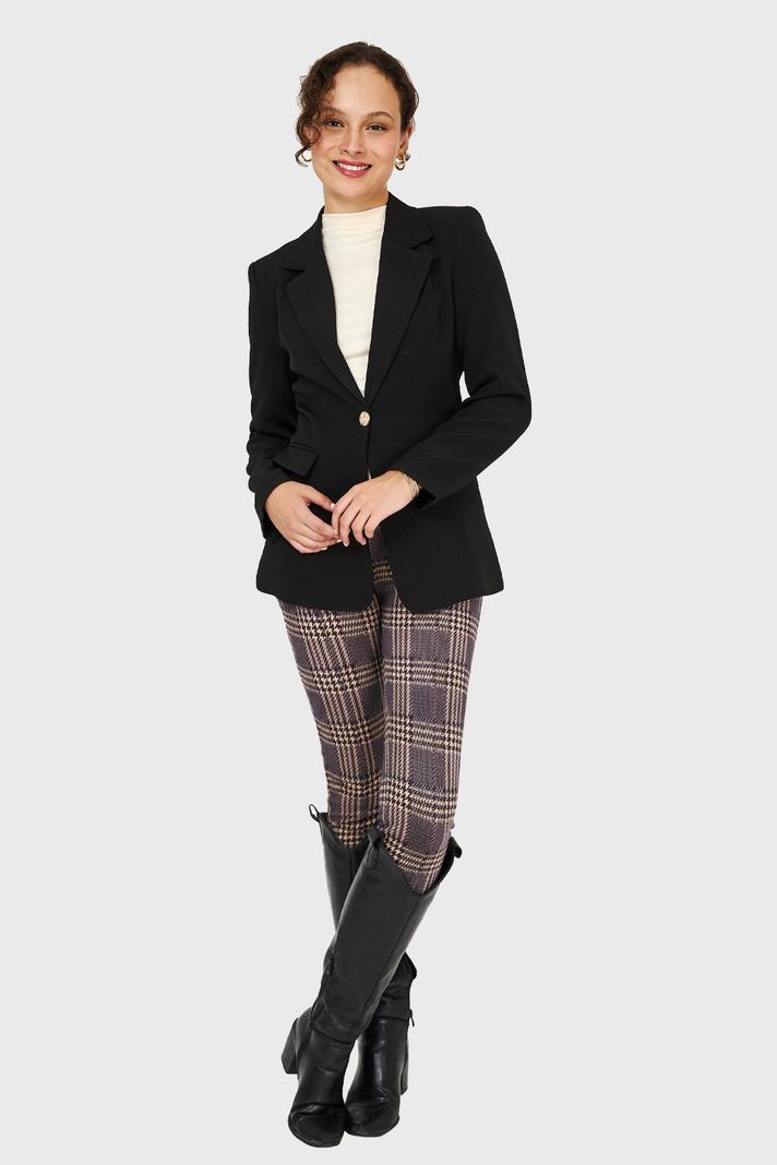 Blazer Un Botón Negro Nicopoly-1