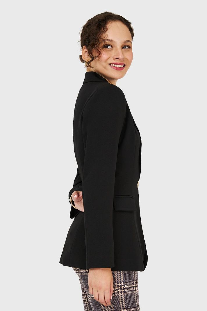 Blazer Un Botón Negro Nicopoly-2