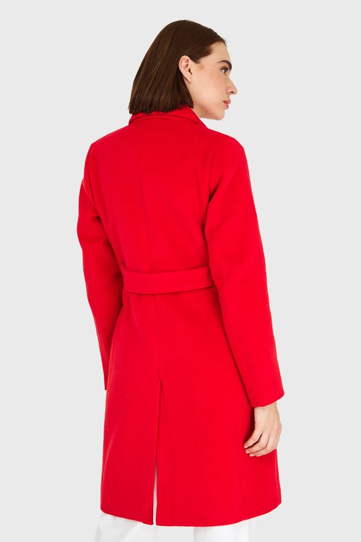 Abrigo 4 Botones Rojo Nicopoly-3