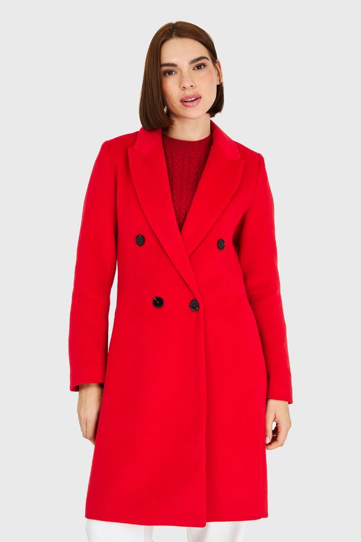 Abrigo 4 Botones Rojo Nicopoly-4