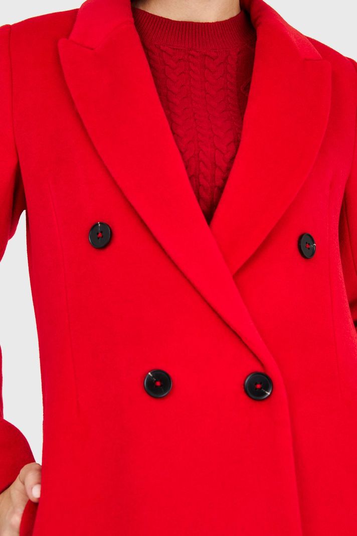 Abrigo 4 Botones Rojo Nicopoly-5