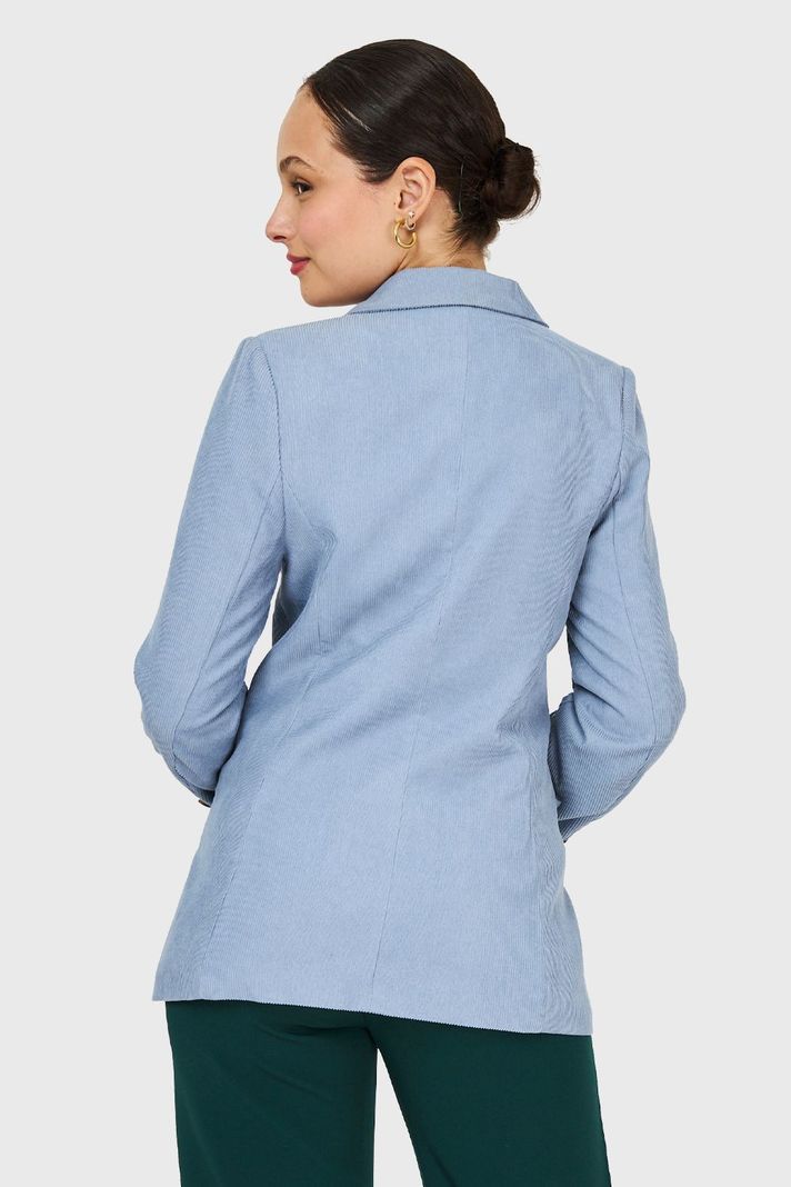 Blazer Cotelé Celeste Nicopoly-3