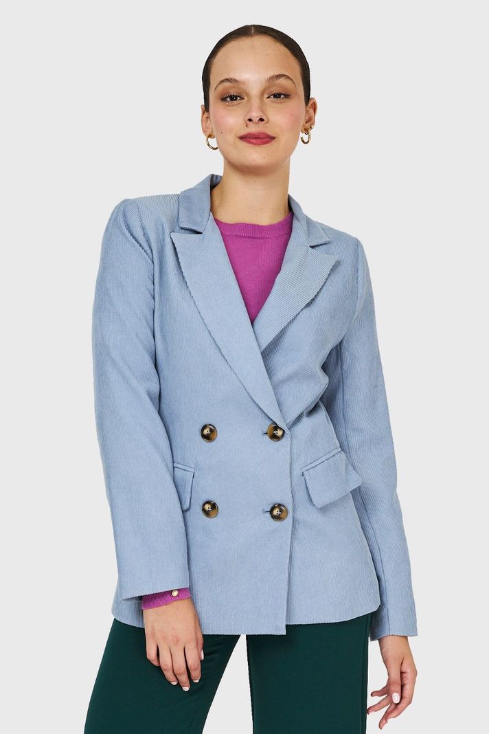 Blazer Cotelé Celeste Nicopoly-4