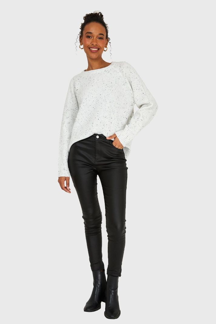 Sweater Manga Raglán Blanco Invierno Nicopoly-1