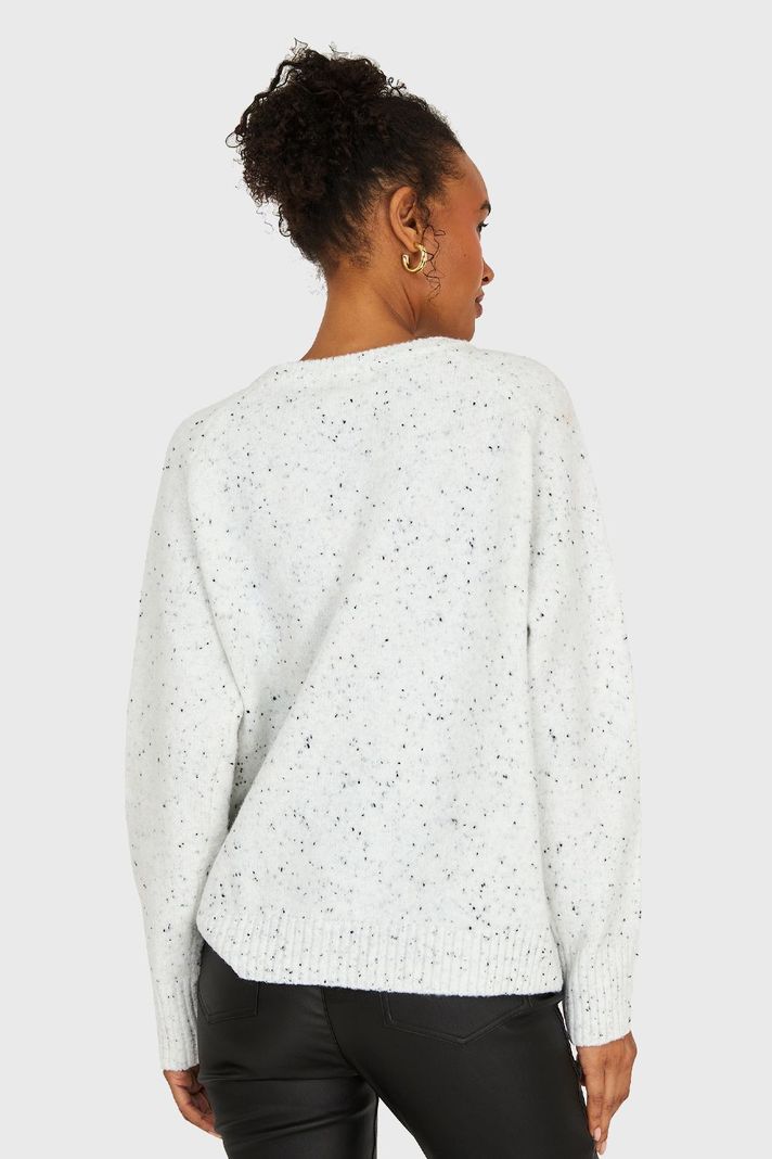 Sweater Manga Raglán Blanco Invierno Nicopoly-3