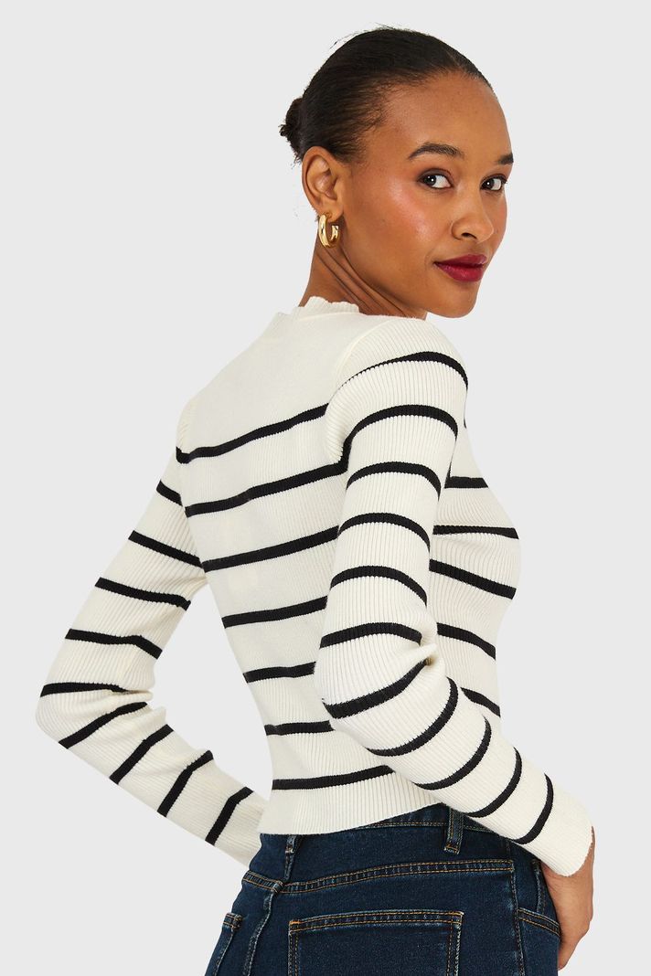 Sweater Rayas Blanco Invierno Nicopoly-3