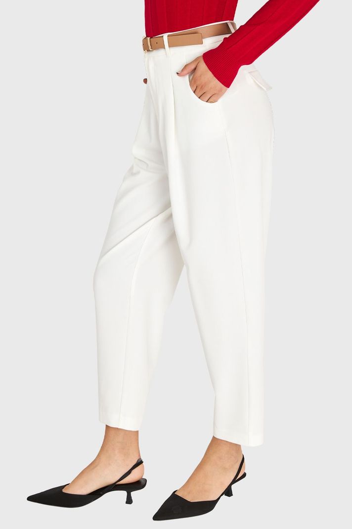 Pantalón Carrot Blanco Nicopoly-2