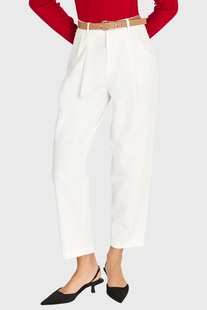 Pantalón Carrot Blanco Nicopoly-4