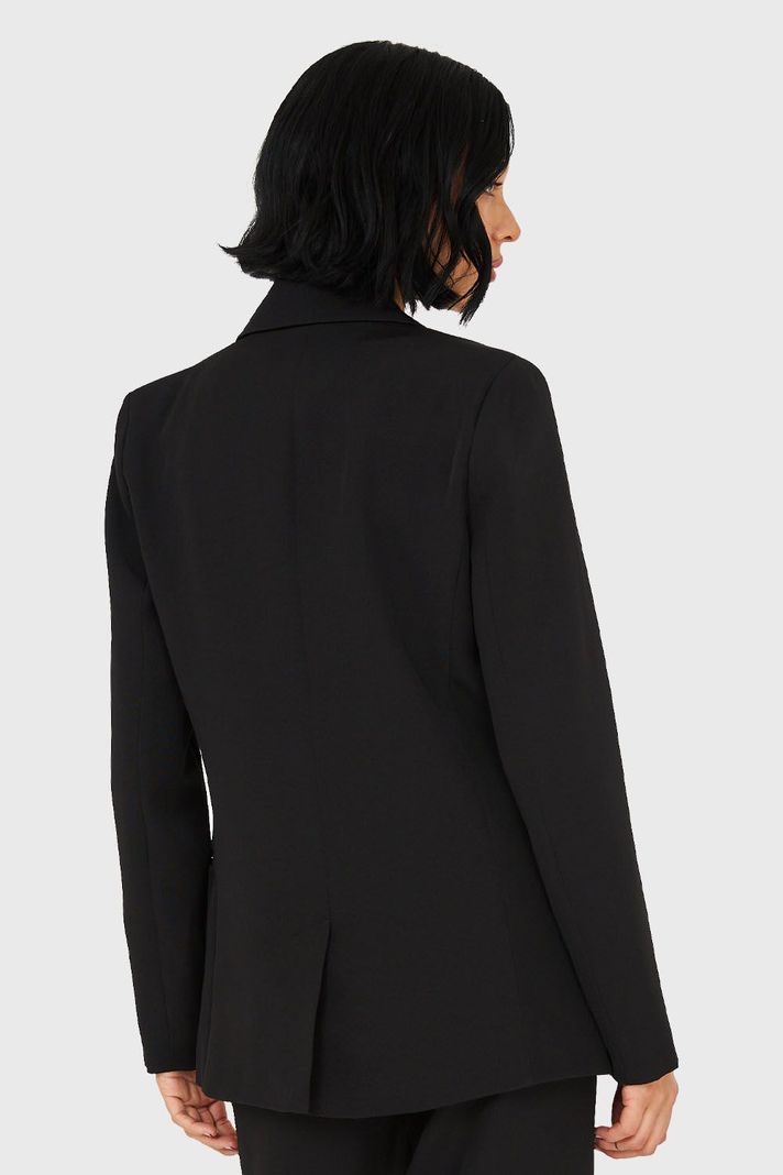 Blazer De Tope Botones Decorativos Negro Nicopoly-3