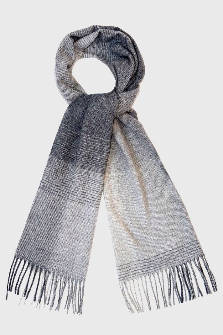 Bufanda Cuadrillé Pequeña Gris Nicopoly-2