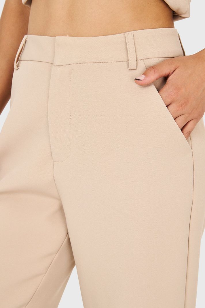 Pantalón Pierna Ancha Con Pasador Khaki Nicopoly-5