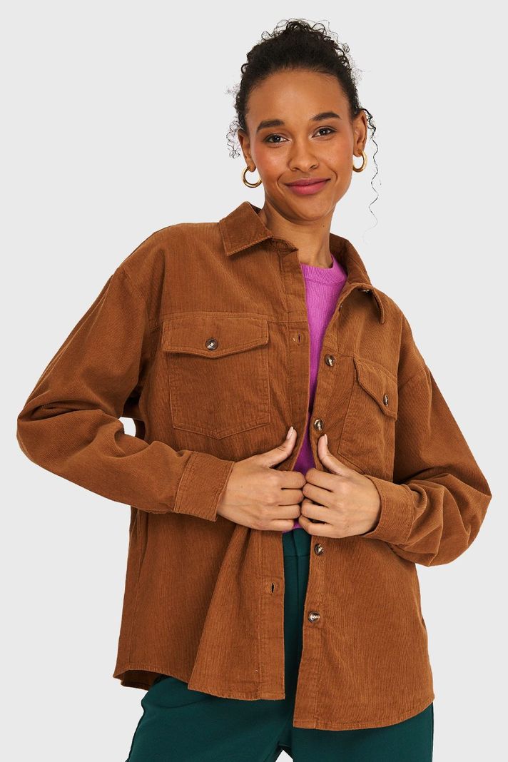 Sobrecamisa Cotelé Café Nicopoly-0