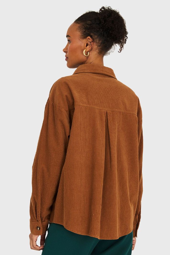Sobrecamisa Cotelé Café Nicopoly-3