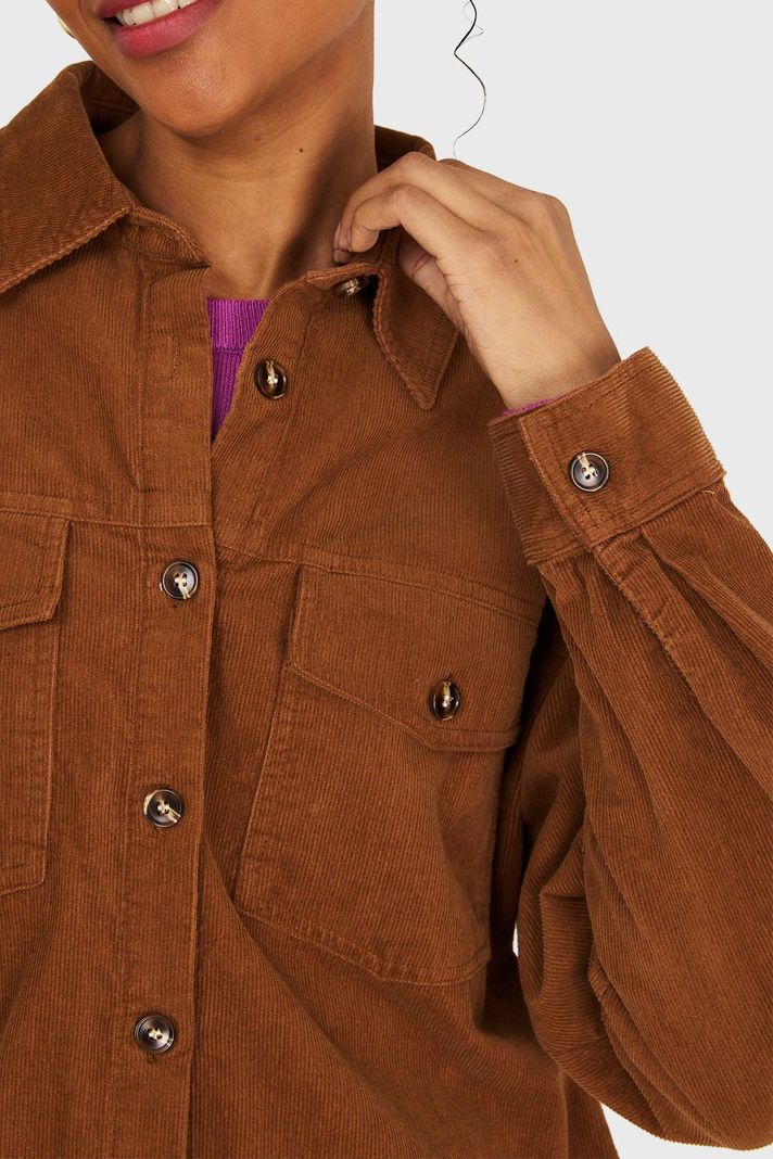 Sobrecamisa Cotelé Café Nicopoly-5