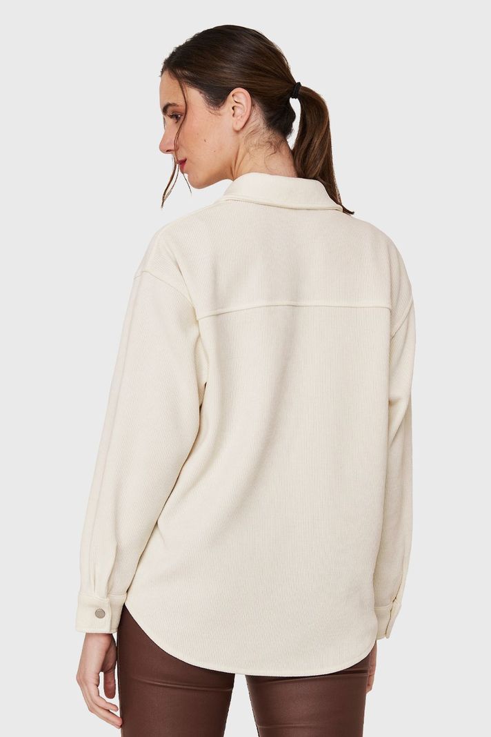 Sobrecamisa Tipo Pana Broches Blanco Nicopoly-3
