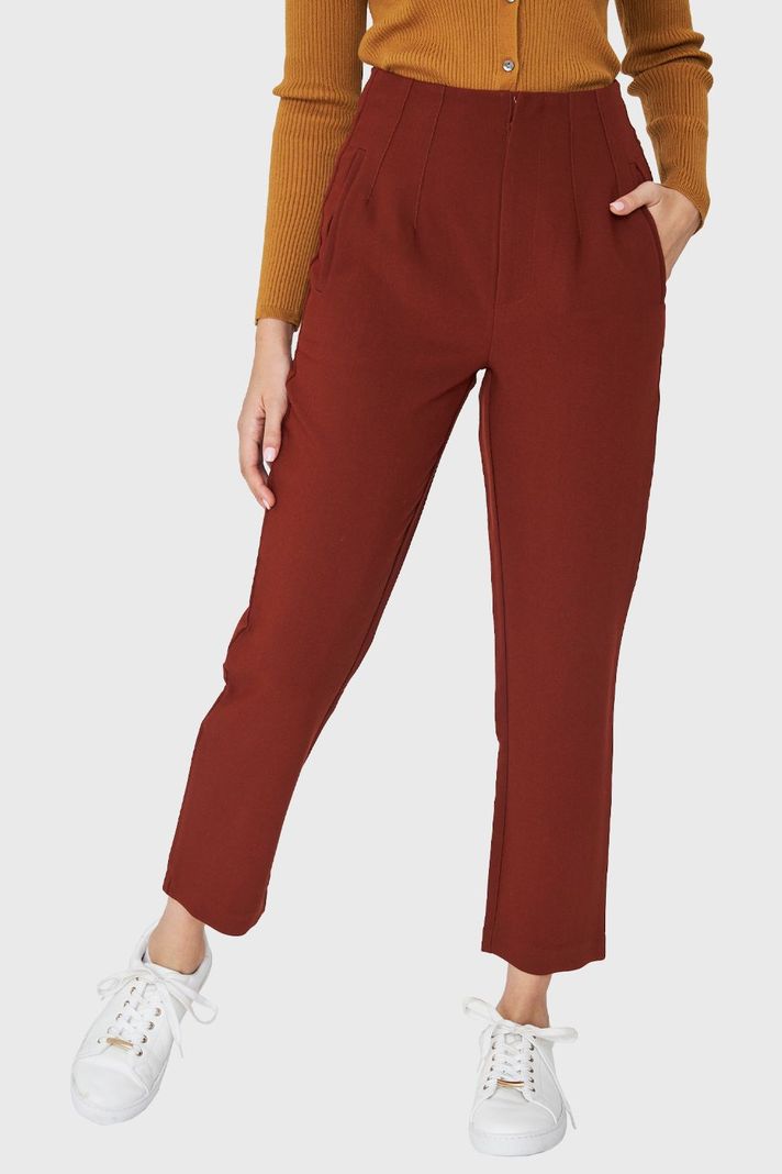 Pantalón Pinzas Recto Óxido Nicopoly-0