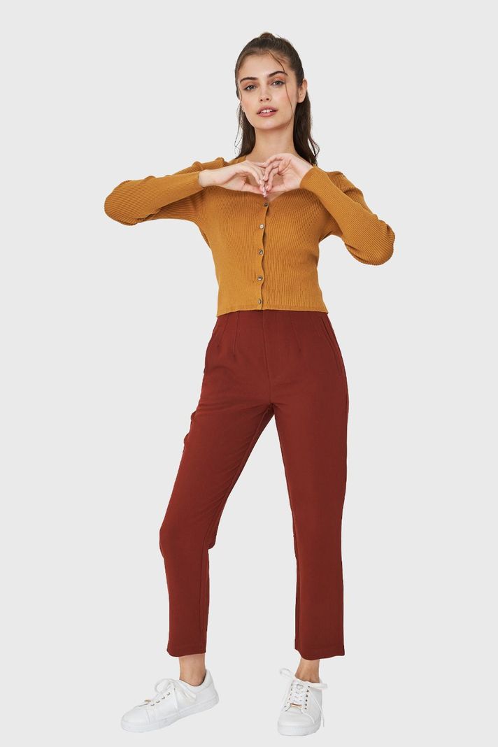 Pantalón Pinzas Recto Óxido Nicopoly-1