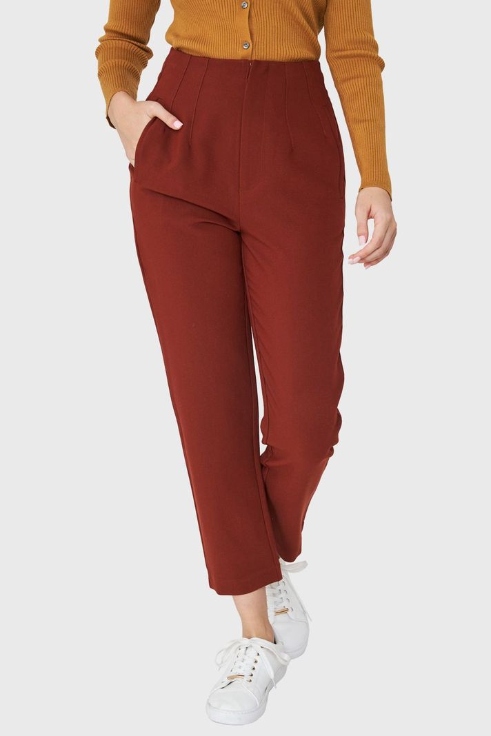 Pantalón Pinzas Recto Óxido Nicopoly-4