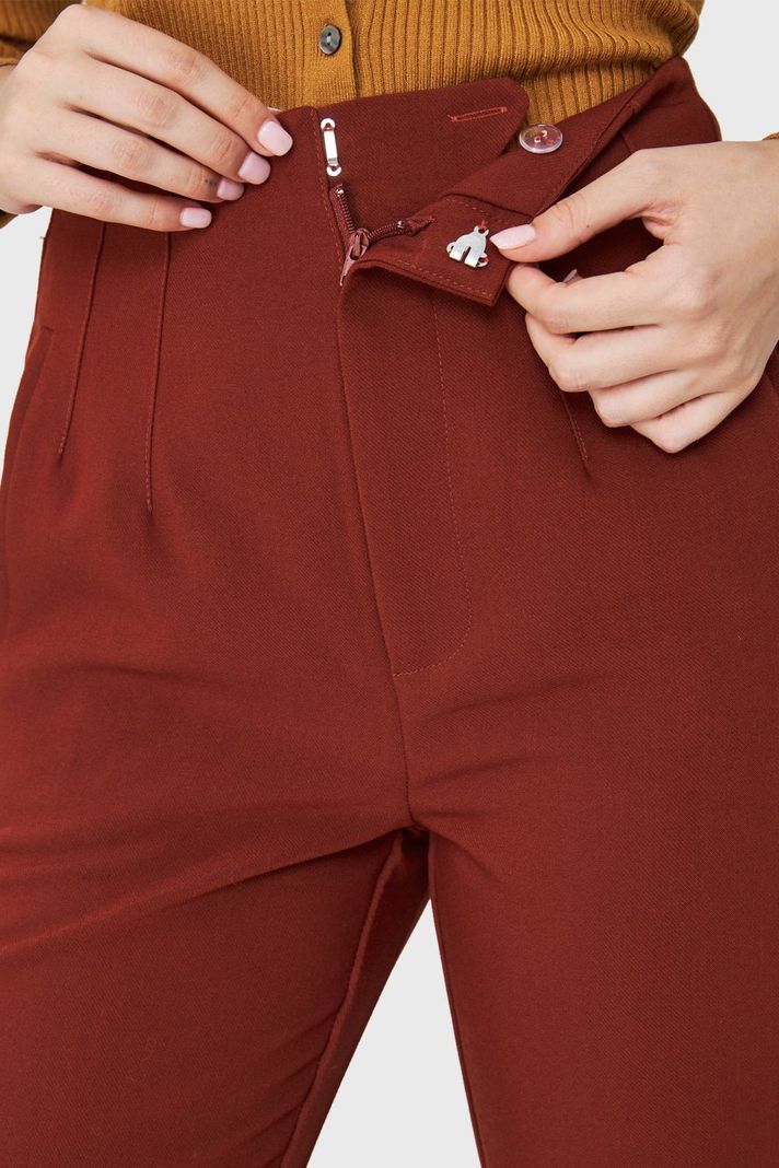 Pantalón Pinzas Recto Óxido Nicopoly-5