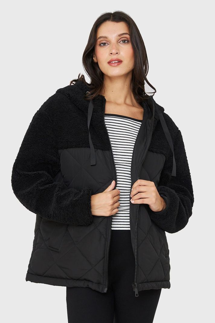 Chaqueta Mitad Chiporro/Parka Negro Nicopoly-0