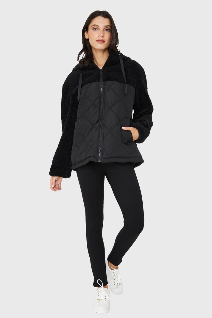 Chaqueta Mitad Chiporro/Parka Negro Nicopoly-1