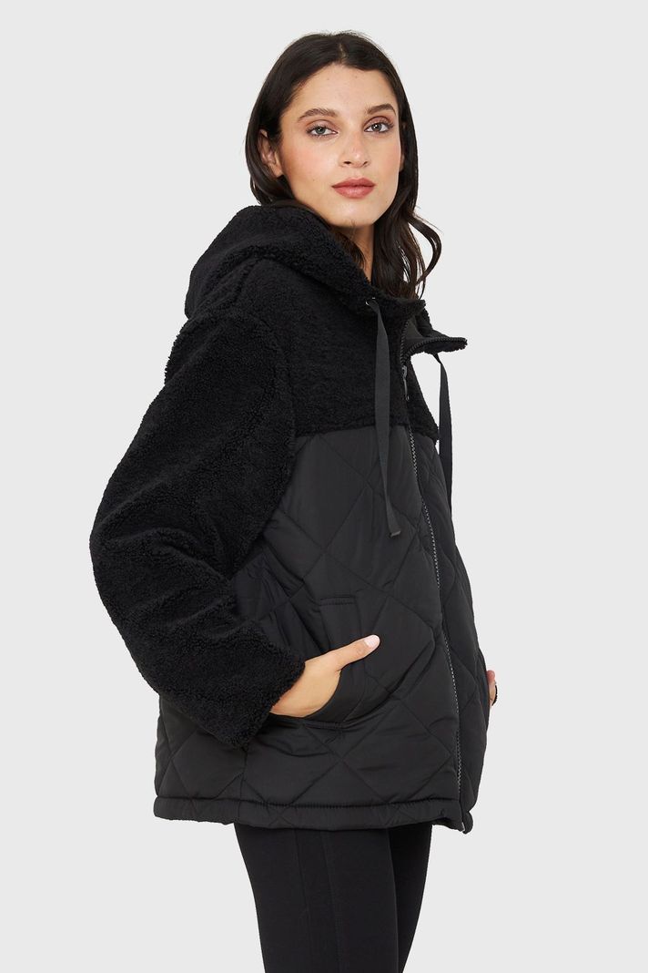 Chaqueta Mitad Chiporro/Parka Negro Nicopoly-2