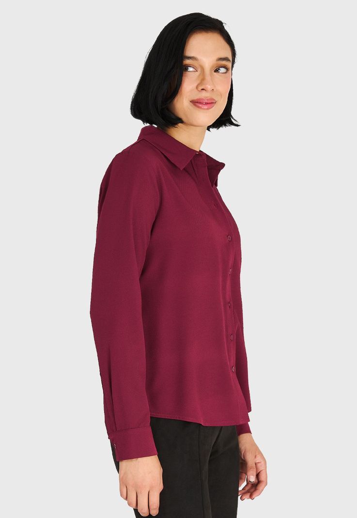 Camisa Básica Burdeo Nicopoly-2