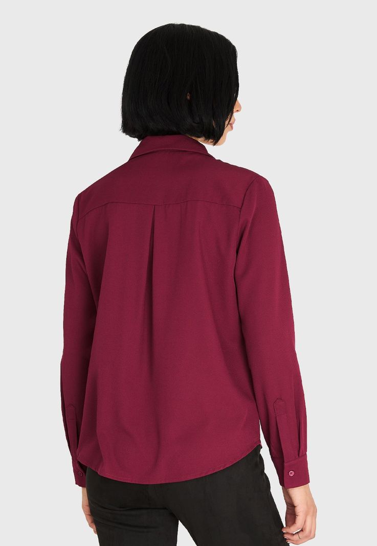 Camisa Básica Burdeo Nicopoly-3