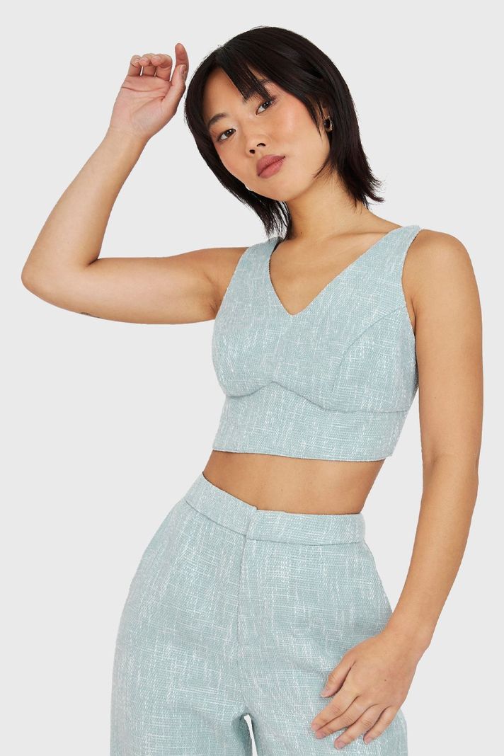 Crop Top Jaspeado Celeste Nicopoly-0