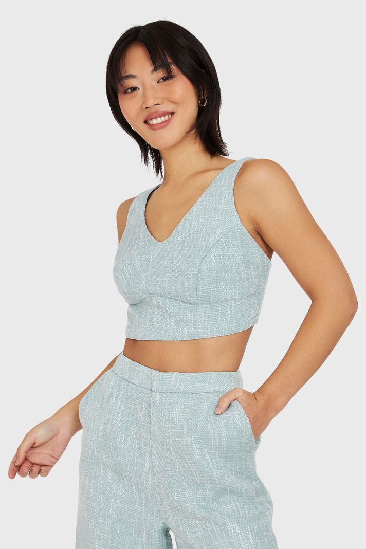 Crop Top Jaspeado Celeste Nicopoly-4