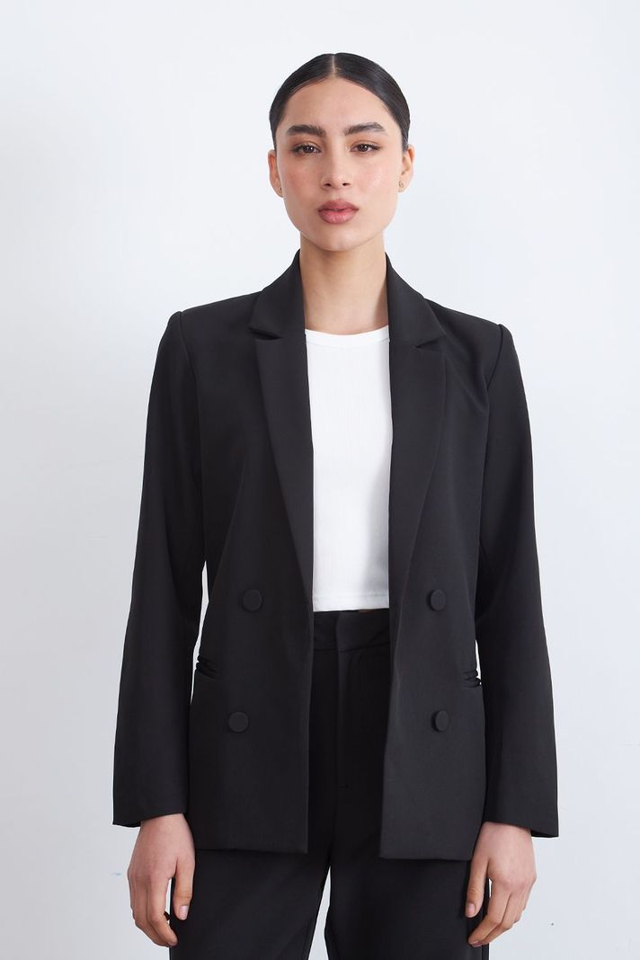Blazer Basico de Tope Negro Nicopoly
