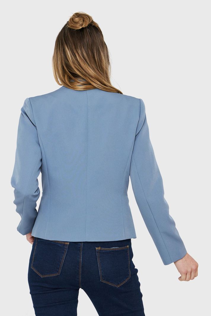 Blazer Entallado Clásico Celeste Nicopoly-3