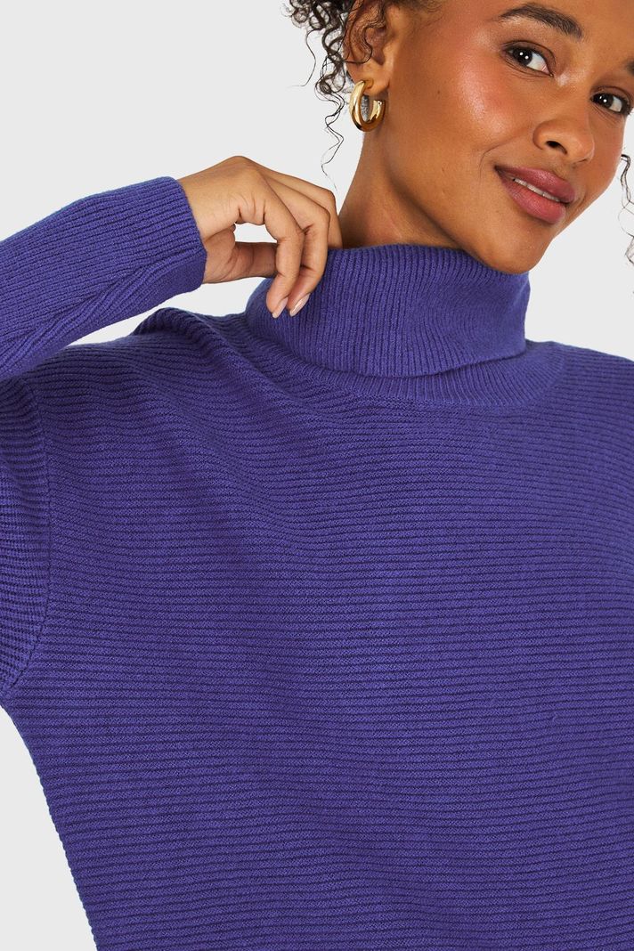 Sweater Básico Cuello Beatle Acero Nicopoly-5