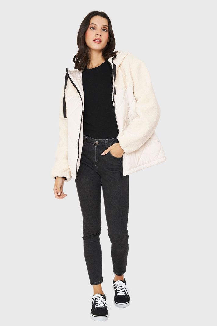 Chaqueta Mitad Chiporro/Parka Blanco Invierno Nicopoly-1