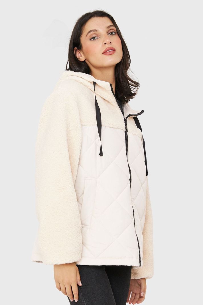 Chaqueta Mitad Chiporro/Parka Blanco Invierno Nicopoly-2