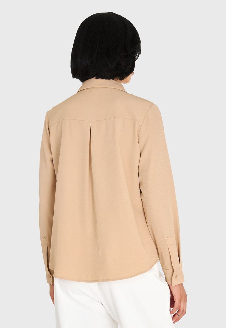 Camisa Básica Khaki Nicopoly-3