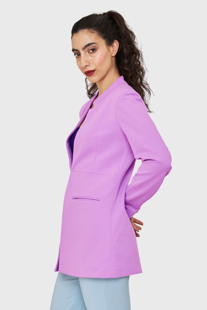 Blazer Largo Lavanda Nicopoly-2