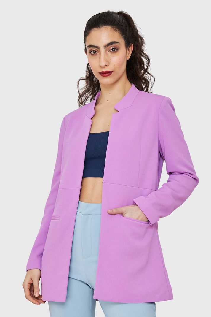 Blazer Largo Lavanda Nicopoly-0