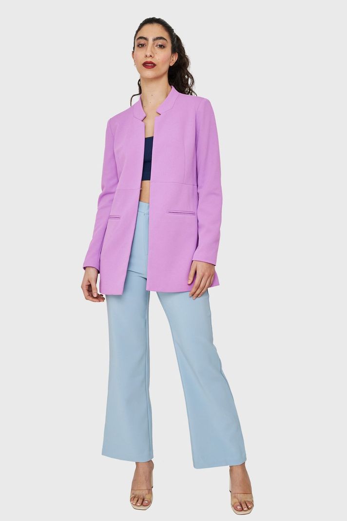 Blazer Largo Lavanda Nicopoly-1