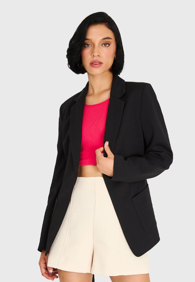 Blazer Lazo Delantero Negro Nicopoly-0