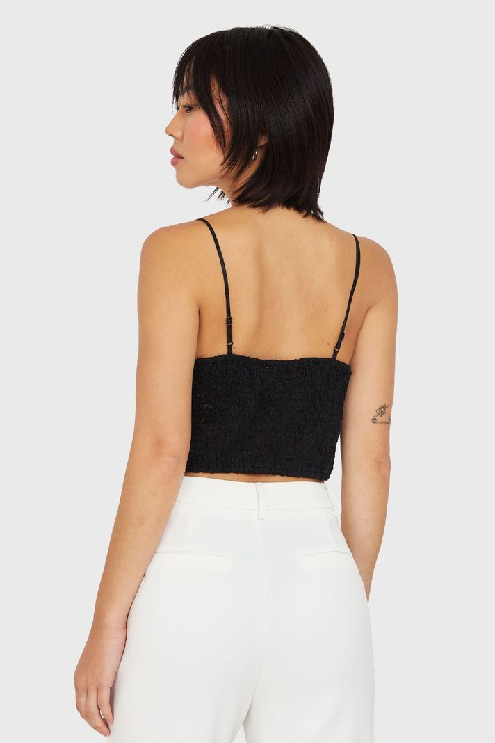 Crop Encaje Negro Nicopoly-3