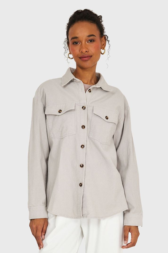 Sobrecamisa Cotelé Gris Nicopoly-4
