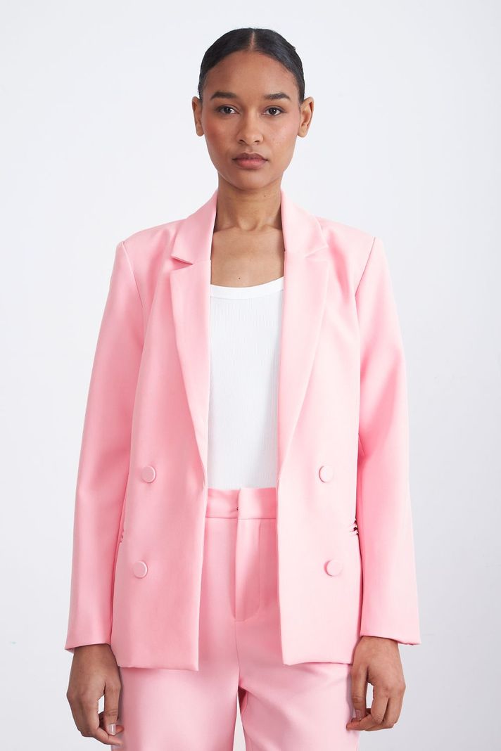Blazer Basico de Tope Rosado Nicopoly