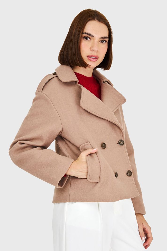 Abrigo Corto Khaki Nicopoly-2
