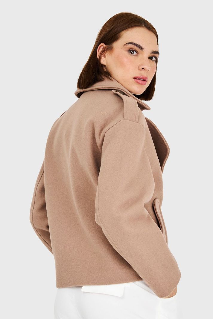 Abrigo Corto Khaki Nicopoly-3