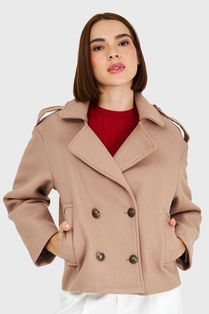 Abrigo Corto Khaki Nicopoly-4
