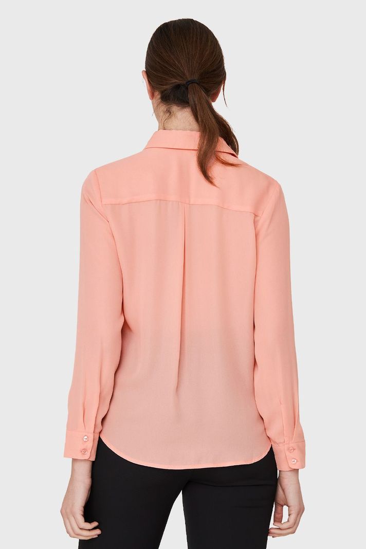 Blusa Botonera Invisible Durazno Nicopoly-3