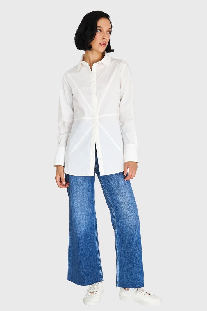 Camisa Básica Algodón Blanco Nicopoly-1